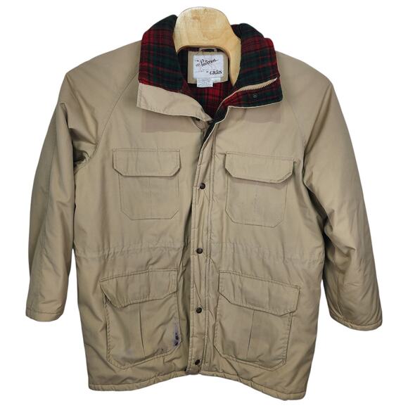 vintage men's The Pointer By Grais Heavy Coat blanket lined full zip jacket L - Picture 1 of 6